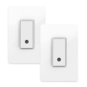 Wemo (F7C030-BDL) Smart WiFi Light Switch 2-Pack Bundle, Works with Amazon Alexa and Google for $135