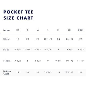 Tommy Hilfiger Men's Essential Short Sleeve Cotton Crewneck Pocket T-Shirt, Sleepy Blue, XXL for $15