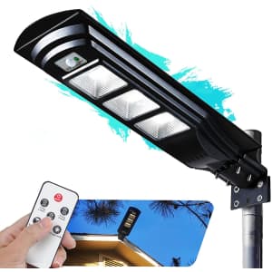 Fuhongrui LED Solar Street Light with Remote Control for $71