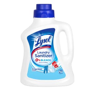 Lysol Laundry Sanitizer Additive 90-oz. Bottle for $10