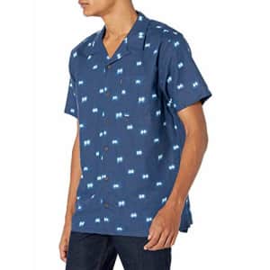 Rip Curl Men's Big Boys' Shibori Short Sleeve Shirt, Navy, XX-Large for $33