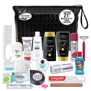 Convenvience Kits Women's Premium 21-Piece TSA-Compatible Travel Essentials Kit for $16 Convenvience Kits Women's Premium 21-Piece TSA-Compatible Travel Essentials Kit for $16