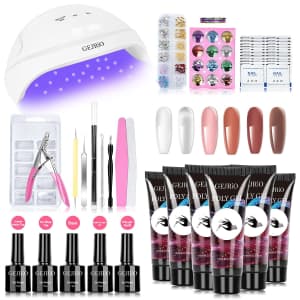 Gejrio Polygel Nail Kit with UV Lamp for $20 Gejrio Polygel Nail Kit with UV Lamp for $20