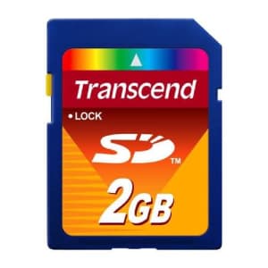Transcend Casio Exilim EX-Z1200 SR Digital Camera Memory Card 2GB Standard Secure Digital (SD) Memory Card for $11