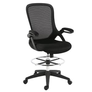 EdgeMod Sadia Drafting Chair in Mesh, Black (Model: EM-370-BLK) for $158