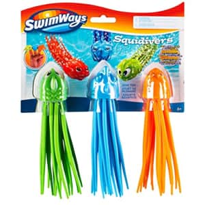 SwimWays SquiDivers Kids Pool Diving Toys, 3 Pack, Bath Toys & Pool Party Supplies for Kids Ages 5 for $17