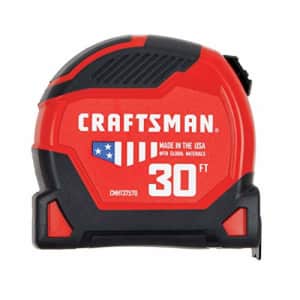 CRAFTSMAN Tape Measure, 30-Foot (CMHT37570S) for $25