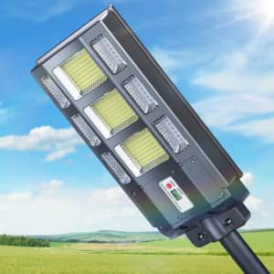 Okpro 120W LED Solar Powered Street Light for $80