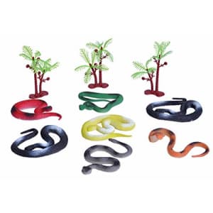 Wild Republic Snake Bucket, Toy Figures, Kids Gifts, Reptile Party Supplies, Fake Snakes, 10Piece for $10
