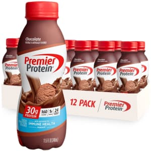 Premier Protein Shake 11.5-oz. Bottle 12-Pack for $17 via Sub & Save Premier Protein Shake 11.5-oz. Bottle 12-Pack for $17 via Sub & Save