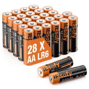 IEsafy 2,200mAh Alkaline Batteries for $1