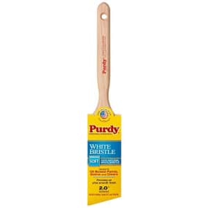 Purdy 144116420 White Bristle Series Extra Oregon Angular Trim Paint Brush, 2 inch for $15 Purdy 144116420 White Bristle Series Extra Oregon Angular Trim Paint Brush, 2 inch for $15