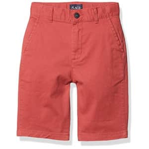 The Children's Place Boys' Stretch Chino Shorts, Barn Red, 12 husky for $15 The Children's Place Boys' Stretch Chino Shorts, Barn Red, 12 husky for $15