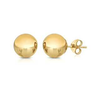 Ball Stud Earrings in 14K Gold from $12