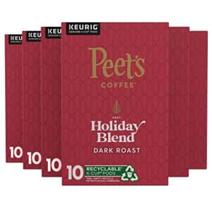 Peet's Peets Coffee, Holiday Blend 2021 - Dark Roast Coffee - 60 K-Cup Pods for Keurig Brewers (6 Boxes of for $46