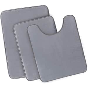 Feegoo 3-Pc. Memory Foam Bath Rug Set for $25 Feegoo 3-Pc. Memory Foam Bath Rug Set for $25