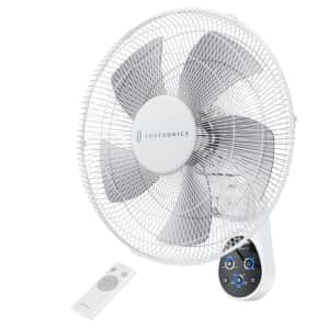 Taotronics 16" Wall Mounted 5-Speed Fan w/ Remote Control for $36