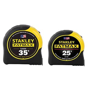 Stanley 33-735-25 35ft. and 25ft. Fatmax Tape Measure Combo Pack, Yellow for $60
