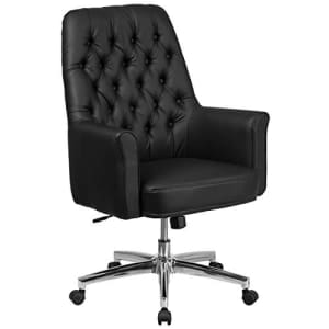 Flash Furniture Mid-Back Traditional Tufted Black LeatherSoft Executive Swivel Office Chair with for $346