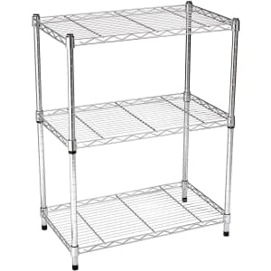 AmazonBasics 3-Shelf Shelving Unit for $40 AmazonBasics 3-Shelf Shelving Unit for $40