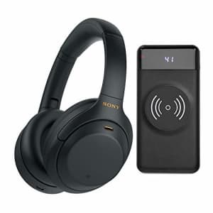 Sony WH-1000XM4 Wireless Noise Canceling Over-Ear Headphones (Black) with Focus 10,000mAh for $280