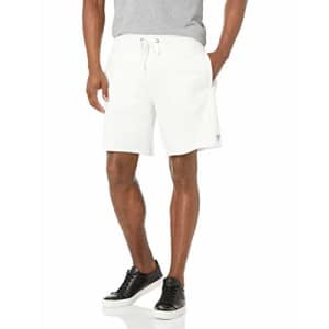 GUESS Men's Eco Roy Fleece Shorts, Frosted White, Large for $67