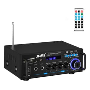 Moukey Bluetooth Home Audio Stereo Amplifier for $35 Moukey Bluetooth Home Audio Stereo Amplifier for $35