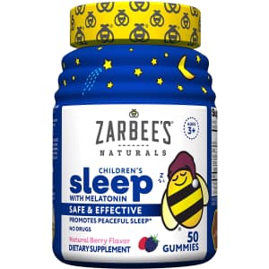 Zarbee's Naturals Sleep with Melatonin Supplement 50-Count Jar for $12