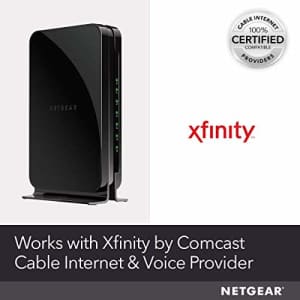 NETGEAR Cable Modem with Voice CM500V - For Xfinity by Comcast Internet & Voice | Supports Cable for $110 NETGEAR Cable Modem with Voice CM500V - For Xfinity by Comcast Internet & Voice | Supports Cable for $110