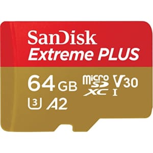 SanDisk MICROSDXC Extreme Plus 64GB (A2/ V3) for $46