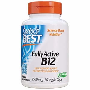 Doctor's Best Fully Active B12 1500 mcg, Non-GMO, Vegan, Gluten Free, Supports Healthy Memory, Mood for $17 Doctor's Best Fully Active B12 1500 mcg, Non-GMO, Vegan, Gluten Free, Supports Healthy Memory, Mood for $17