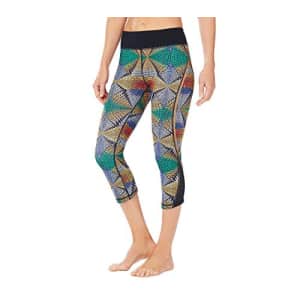 SHAPE activewear Women's Mesh Inset Crop Pant, Techno Tribal, X-Large for $14 SHAPE activewear Women's Mesh Inset Crop Pant, Techno Tribal, X-Large for $14