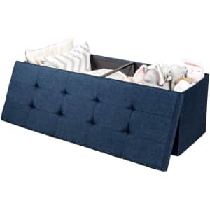 Giantex Foldable Storage Ottoman Bench for $60