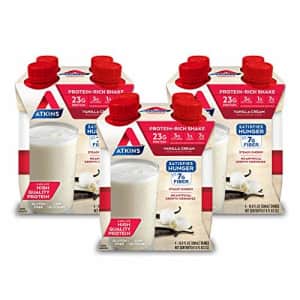 Atkins Meal Size Vanilla Cream Protein-Rich Shake. With High-Quality Protein. Keto-Friendly and for $21 Atkins Meal Size Vanilla Cream Protein-Rich Shake. With High-Quality Protein. Keto-Friendly and for $21