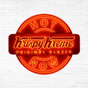 Krispy Kreme Original Glazed Doughnut: Free during Hot Light hours