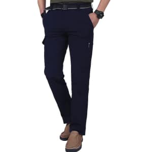 Men's Hiking Water Resistant Quick Dry Cargo Pants: 2 for $24 Men's Hiking Water Resistant Quick Dry Cargo Pants: 2 for $24