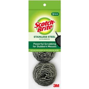 Scotch-Brite Stainless Steel Scrubber 3-Pack for $1.76 via Sub & Save