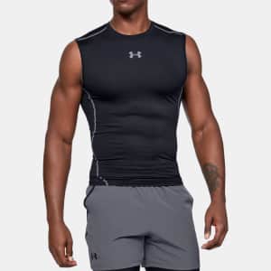 Under Armour Men's HeatGear Armour Sleeveless Compression T-Shirt for $19 Under Armour Men's HeatGear Armour Sleeveless Compression T-Shirt for $19