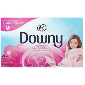 Downy Dryer Sheets Laundry Fabric Softener 240-Pack for $7 Downy Dryer Sheets Laundry Fabric Softener 240-Pack for $7