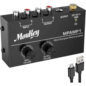 Moukey Ultra-Compact Phono Preamp for $9 Moukey Ultra-Compact Phono Preamp for $9