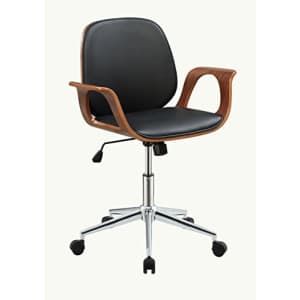 ACME Furniture 92419 Carmen Office Chair, Black PU/Walnut for $148