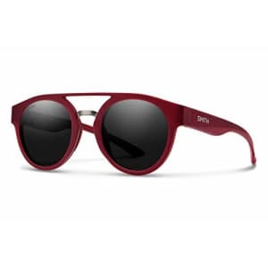 Smith Range Round Sunglasses, Matte Crystal Deep Maroon/ChromaPop Polarized Black, One Size for $126 Smith Range Round Sunglasses, Matte Crystal Deep Maroon/ChromaPop Polarized Black, One Size for $126