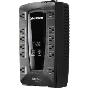 CyberPower 12-Outlet 1000VA PC Battery Back-Up System and Surge Protector for $101