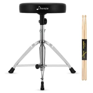 Donner Adjustable Drum Throne for $33 Donner Adjustable Drum Throne for $33