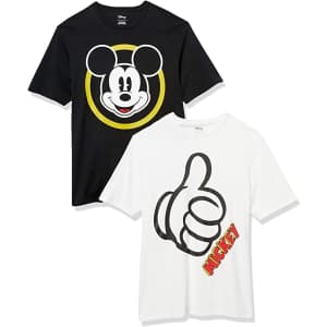 Amazon Essentials Disney Men's Mickey Mouse T-Shirts 2-Pack from $11 Amazon Essentials Disney Men's Mickey Mouse T-Shirts 2-Pack from $11