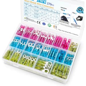 Ticonn 270-Piece Heat Shrink Wire Connectors for $11 Ticonn 270-Piece Heat Shrink Wire Connectors for $11