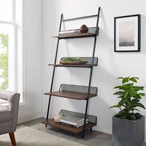 Walker Edison Furniture Company Modern Industrial Metal and Wood Ladder Bookcase Bookshelf Home for $141 Walker Edison Furniture Company Modern Industrial Metal and Wood Ladder Bookcase Bookshelf Home for $141