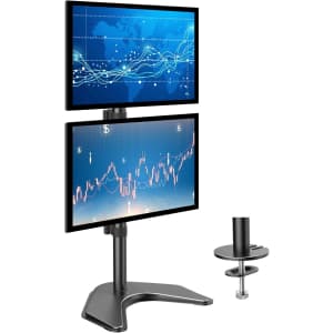 Huanuo Vertical Dual Monitor Stand for $20