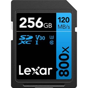 Lexar High-Performance 800x 256GB SDXC UHS-I Cards, Up to 120MB/s Read, for Point-and-Shoot for $48