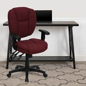 Flash Furniture Mid-Back Burgundy Fabric Multifunction Swivel Ergonomic Task Office Chair with for $212
